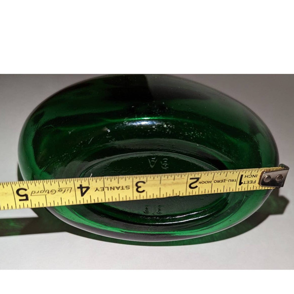 Beautiful Vintage Green Bocksbeutel Wine Bottle France Germany - Picture 7 of 9